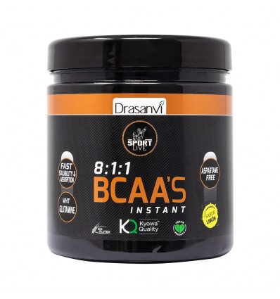 Bcaas + Glutamina Limon 275g  Sport Live Drasanvi