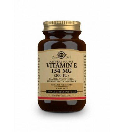Solgar Vitamina E 134mg 200UI 60 Capsulas