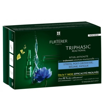 Rene Furterer Triphasic Reactional Caída Reactional 12 Ampolas