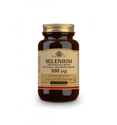 Solgar Selenio 100mcg (Sin levadura) 100 Comprimidos Solgar Selenio 100mcg (Sin levadura) 100 Comprimidos