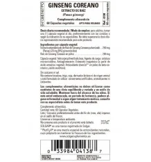 Solgar Spf Gingseng Coreano Extracto Puro 60 Capsulas