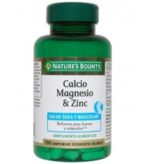 Nature's Bounty Calcio Magnesio Zinc 100 Comprimidos