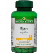 Natures Bounty Hierro Complex Vitamina C B12 100 Capsulas