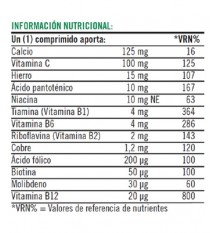 Natures Bounty Hierro Complex Vitamina C B12 100 Capsulas