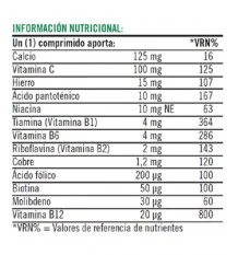 Natures Bounty Hierro Complex Vitamina C B12 100 Capsulas