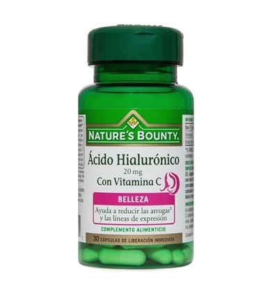 Natures Bounty Hyaluronic Acid 20mg with vitamin C 30 capsules