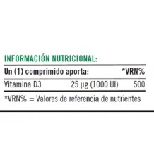 Natures Bounty Pura Vitamina D3 25mg (1000UI) 100 Comprimidos