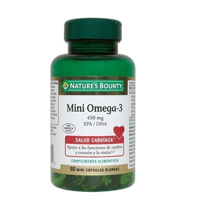 Natures Bounty Mini Omega-3 450 mg EPA DHA 60 Mini capsulas