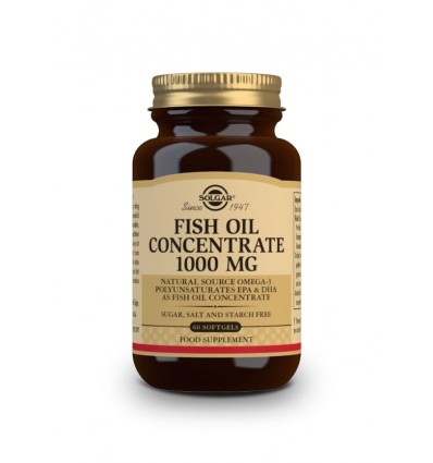Óleo de peixe Concentrado 1000mg 60 cápsulas Solgar