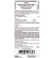 Aceite de Pescado Concentrado 1000mg 60 Capsulas Solgar