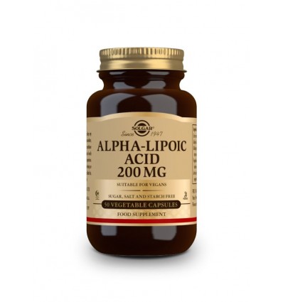 Solgar Acido Alfa Lipoico 200mg 50 Capsulas Vegetales