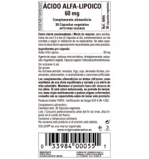 Solgar Alpha Lipoic Acid 60 mg 30 Capsulas