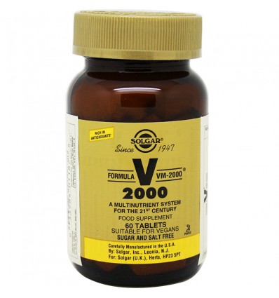 Solgar Formula Vm 2000 60 Comprimidos Solgar Formula Vm 2000 60 Comprimidos