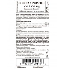 Colina Inositol Solgar 250mg/250mg 50 Capsulas