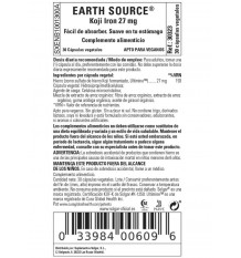 Solgar Earth Source Koji Iron 27mg 30 Capsulas Vegetales