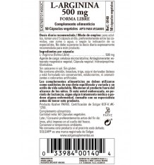 Solgar L-Arginina 500mg 50 Capsulas