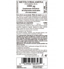 Solgar Metilcobalamina 1000mg 30 Comprimidos