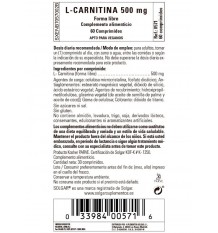 Solgar L-Carnitina 500 mg 60 Comprimidos
