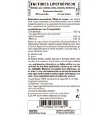 Lipotropicos Solgar 100 comprimidos