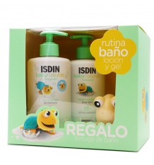 Isdin Baby Naturals Rutina Baño Locion 400ml + Gel Baño 400ml + Tortuga