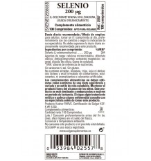 Solgar Selenio 200 mcg Sin Levadura 100 Comprimidos