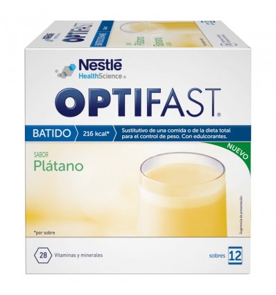 Optifast Batido Banana Platano 12 sobres