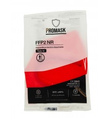 Mascarilla FFP2 NR Promask Roja 1 Unidad Talla Mediana