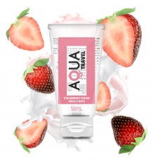 Aqua Lubricante Base Agua Fresa Nata 50ml