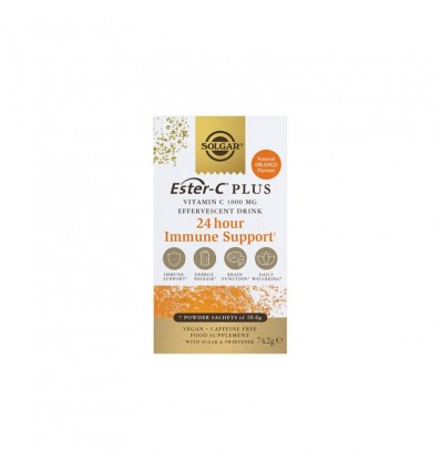 Solgar Ester C Vit C- 7 Sobres Efervescentes 1000Mg