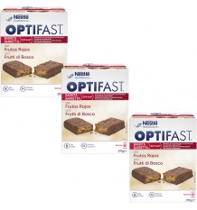 Optifast barras Frutas Vermelhas Triplo 18 unidades