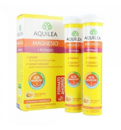 Aquilea Magnésium Potassium 28 comprimés effervescents