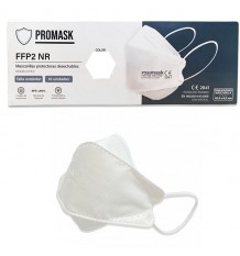 Masque FFP2 NR Promask Blanc 10 Unités Type Poisson Boîte Complète