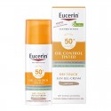 Eucerin Protector Solar Oil Control FPS 50+ con color tono medio 50ml