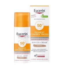 Eucerin Pigment Control SPF50+ Color Medio Gel-Crema Solar Facial 50ml