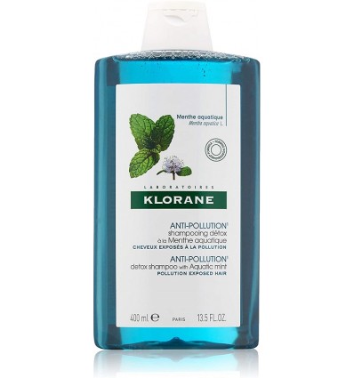 Klorane Champú Anti-Polución Menta Acuática 400ml