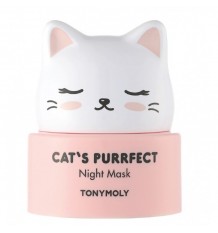 Tonymoly Cats Purrfect máscara noturna 50 gr Máscara de Seda