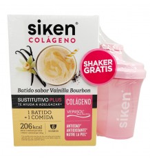 Siken Substituto Colageno Milkshake Baunilha Mais 6 Saquetas + Shaker Promo