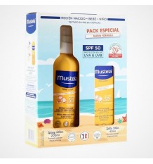 Mustela Solar Spray Solar 50 Bebe 200ml + Leche Solar 50 40ml