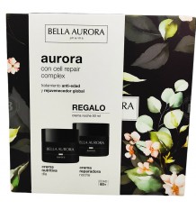 Bella Aurora Packung Aurora Pflegende Tagescreme 50ml + Aurora reparierende Nachtcreme 50ml