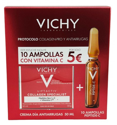 Vichy Liftactiv Collagen Specialist 50ml + 10 ampolas Peptide C