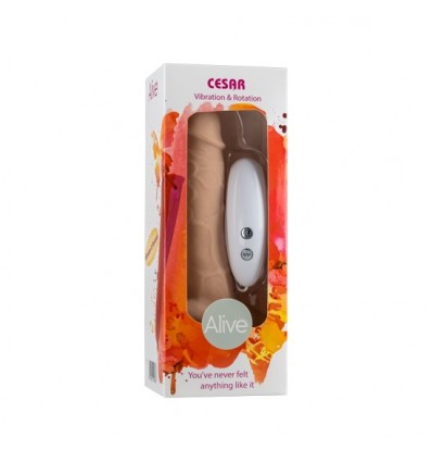 Alive Cesar Pene Realistico 17.5 cm con vibracion y rotacion