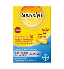 Supradyn Mémoire 50+ 30 Comprimés De Ginseng