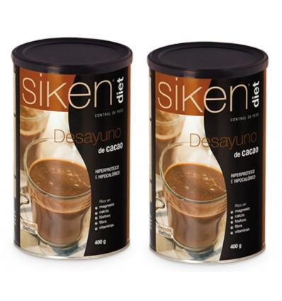 Siken Diet Desayuno Cacao 400g + 400g Duplo Promocion