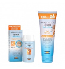 Isdin Pack Photoprotector Fusion Water Pediatrics SPF 50 50ml + Gel Cream Pediatrics SPF 50 250ml