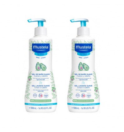 Mustela Gel Suave 500 ml + 500ml Duplo Promocion