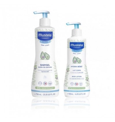 Mustela Hydra Bebe 500ml + Babygel 750ml