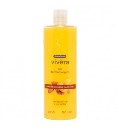 Vivera Gel de Baño Aceite Almendras Miel 750ml