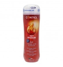 Control Gel Masaje Lubricante Hot Passion 200 ml