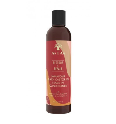 As I Am Acondicionador Leave In Aceite de Ricino Negro 237 ml As I Am Acondicionador Leave In Aceite de Ricino Negro 237 ml