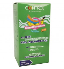Controle Kondomsutra Pack Preservativos Finissimo 10 peças + lubrificante natural 75ml